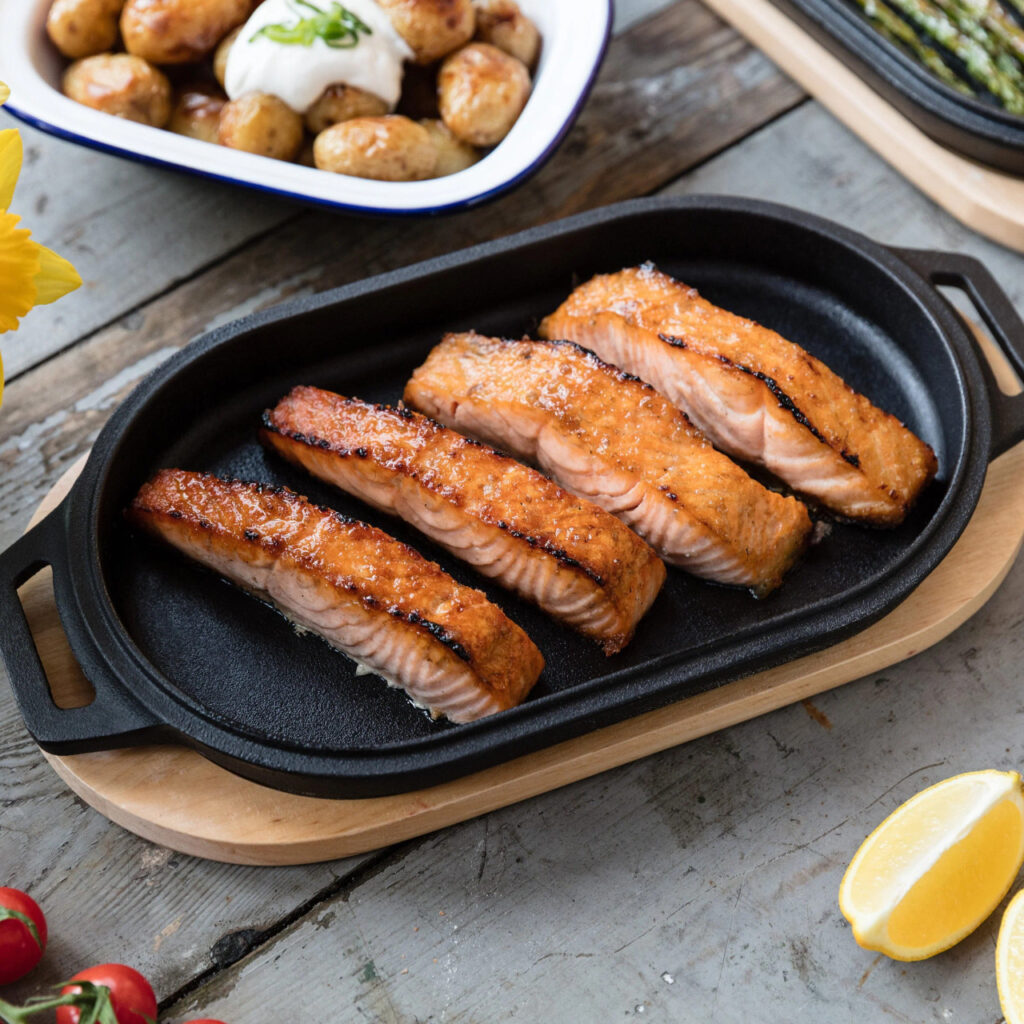 cast iron sizzler pan